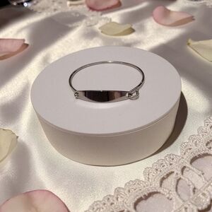 New Plunder Silver ID Plate Bangle Bracelet